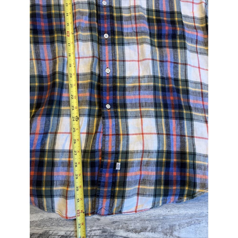 Polo Ralph Lauren Linen Shirt Mens XL Button Down Colorful Plaid Lightweight - Picture 5 of 6